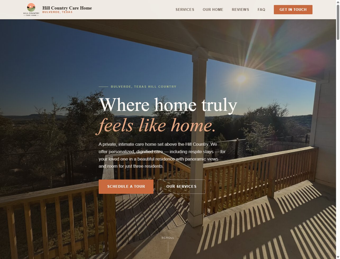 Hill Country Care Home website